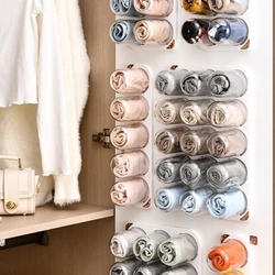 Wall Mount Underwear Capsule Storage Box Transparent Plastic Drawer Organizer Socks Baskets For Wardrobe Bedroom Clothes Cabinet