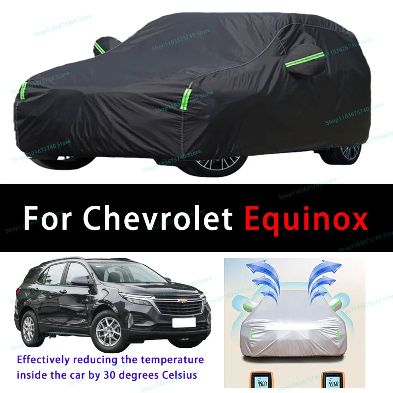 

For Chevrolet Equinox Summer Full Car Covers Outdoor Sun uv Protection Dust Cooling Protective Auto Protective Cover