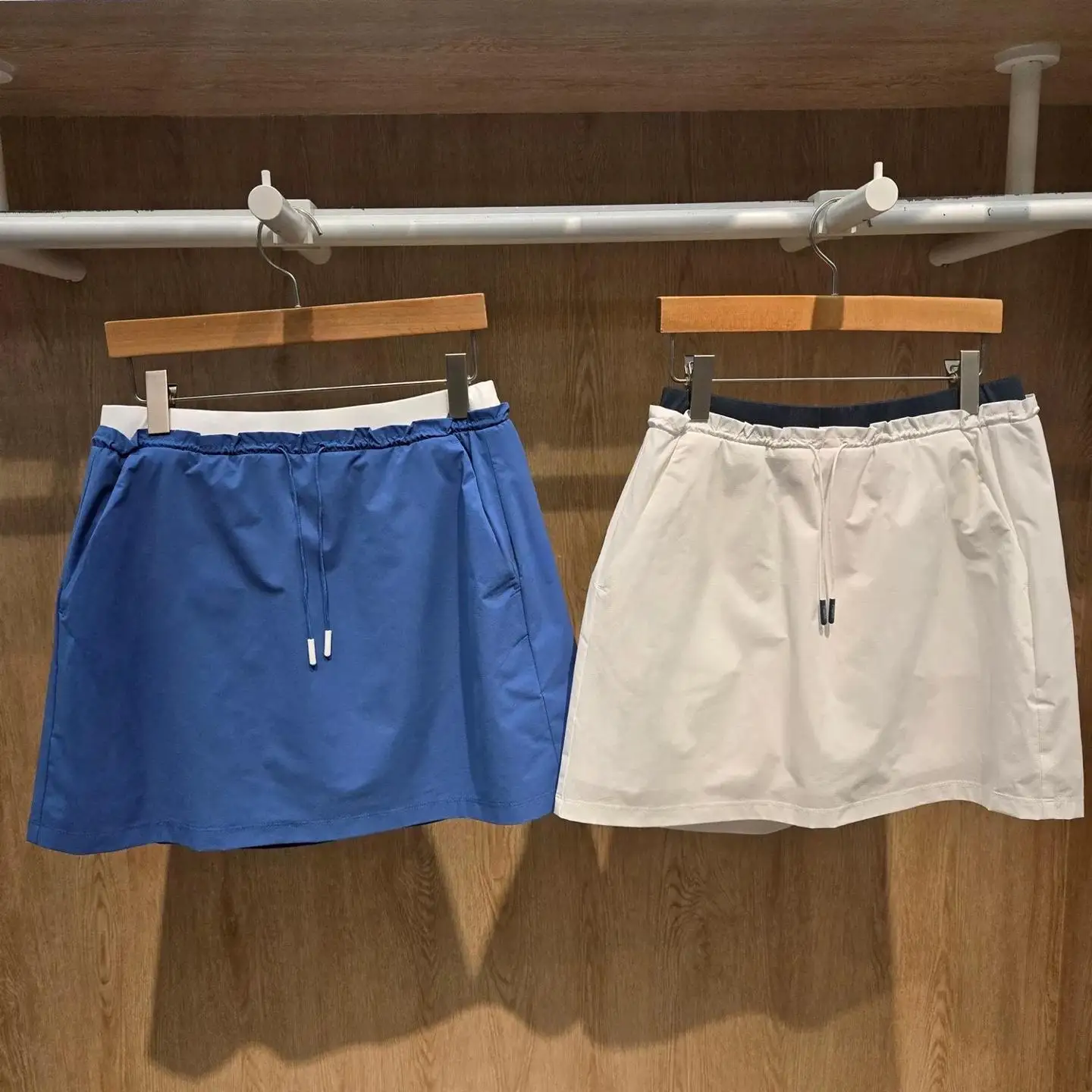 Women New Color‑Block Golf Skirt, Elastic Sports Skort Casual Versatile Ladies Golf Wear For Tennis Outdoor Fitness Daily Sport