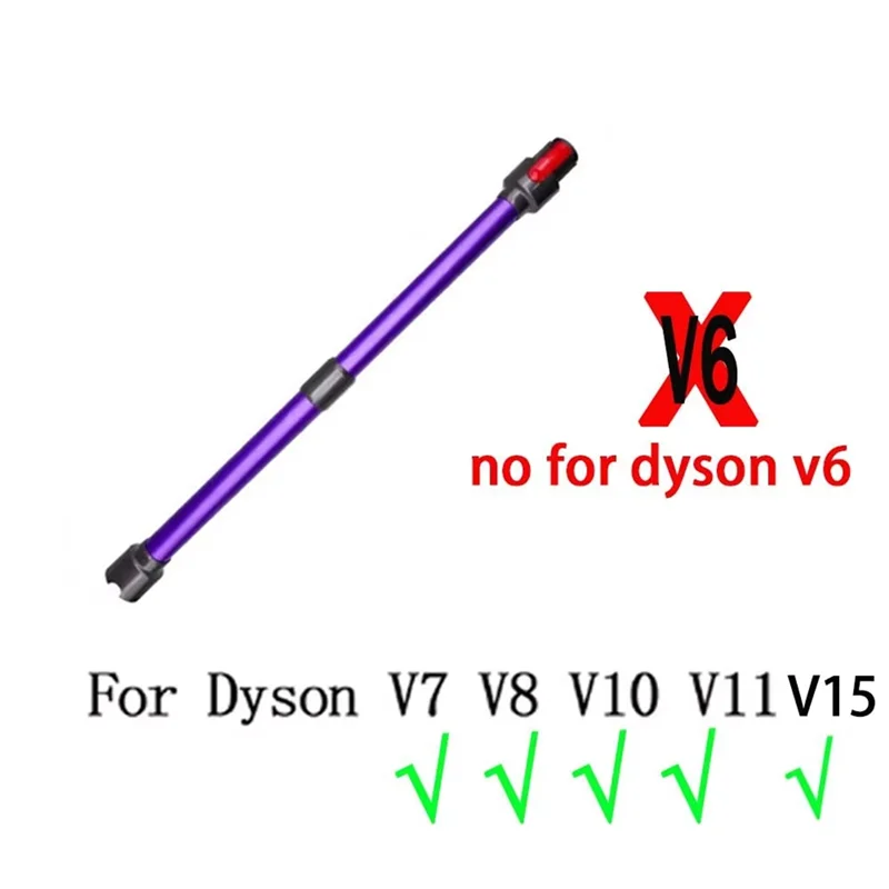 تمديد قضيب ل دايسون V8 V7 V10 V6 V15 اكسسوارات معدنية تلسكوبي الألومنيوم مستقيم الأنابيب دايسون V11 قطع الغيار