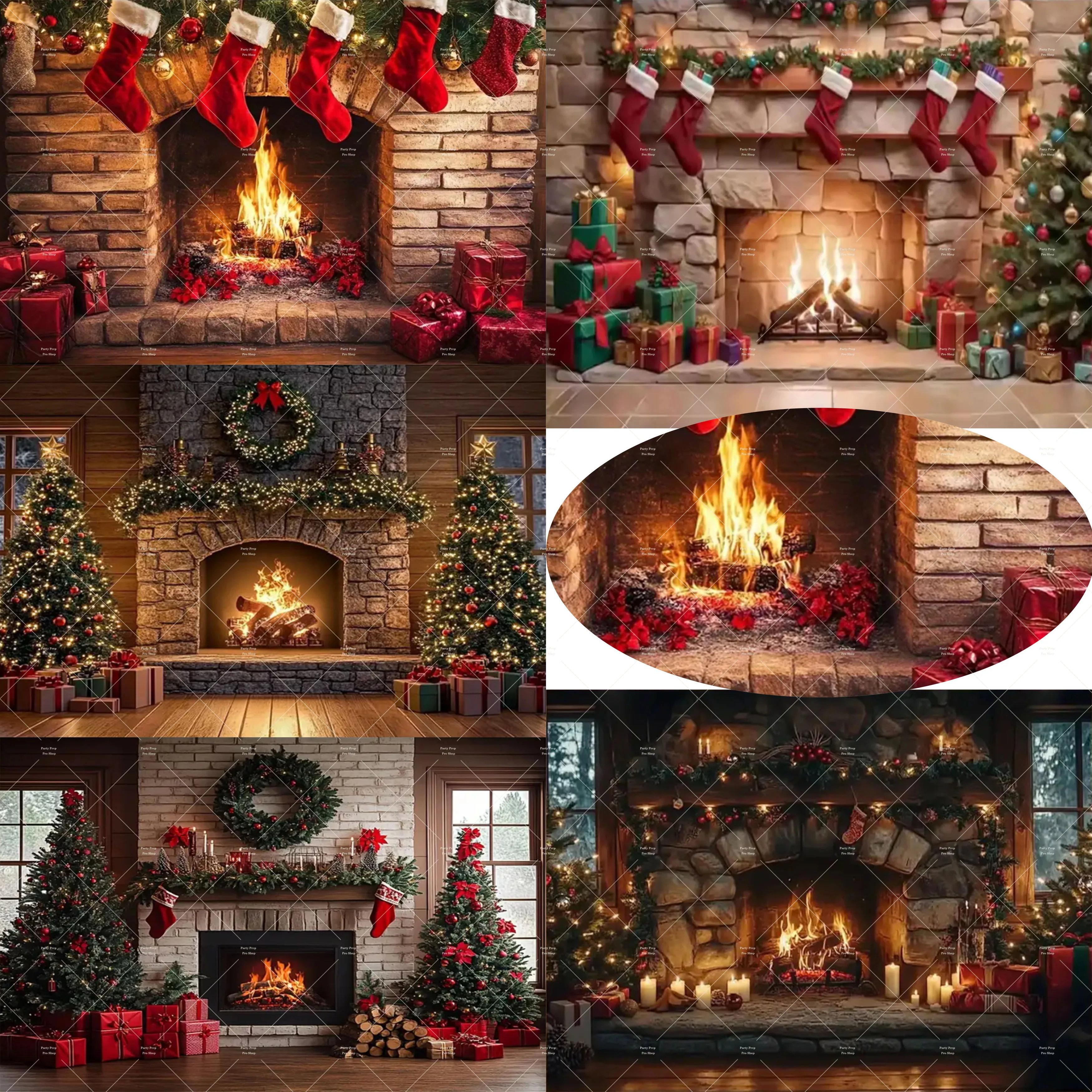 Weihnachtsferien-Hintergrund mit Kamin, Weihnachtsbaum, Schneemann, Geschenk, Kinder, Familie, Party, Dekoration, Banner, Foto-Requisiten für festlichen Spaß