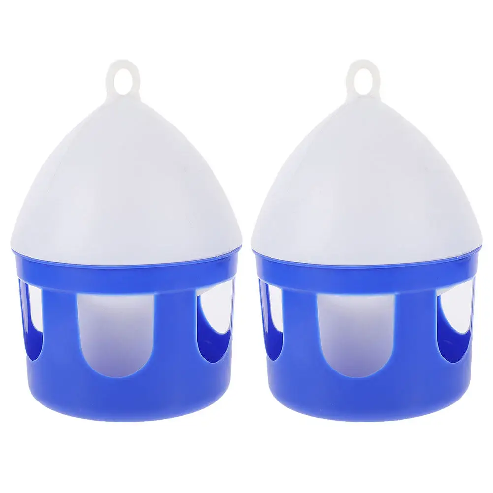 

2Pcs Pigeon Water Feeder Fine Craftsmanship Smooth Round Shape Detachable for Quick Cleaning Suitable for Pigeons Parrots