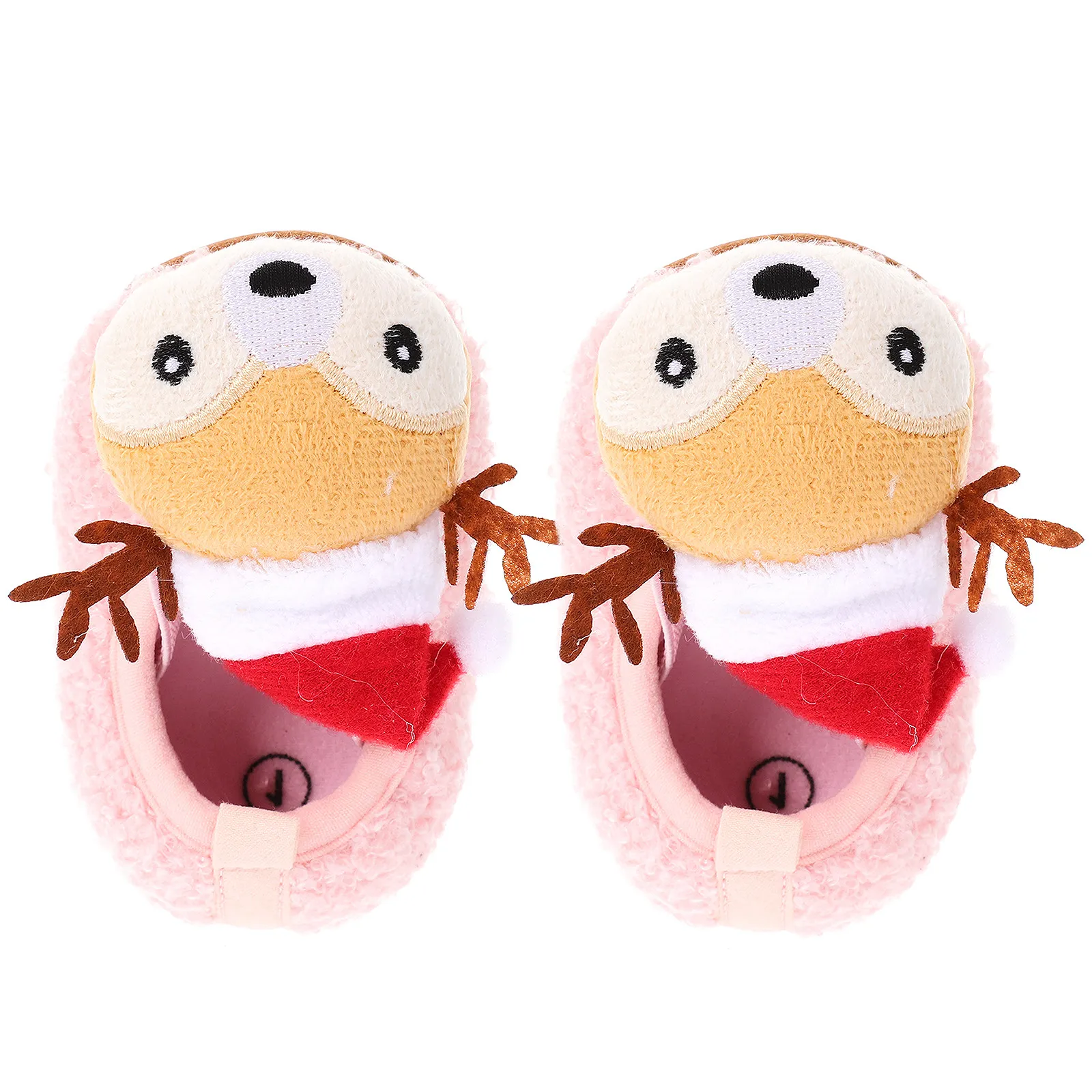 1Pair Baby Prewalker Cotton Shoes Christmas Reindeer Winter Warm Infant Toddler Thick Sole Winter Shoes Soft Breathable