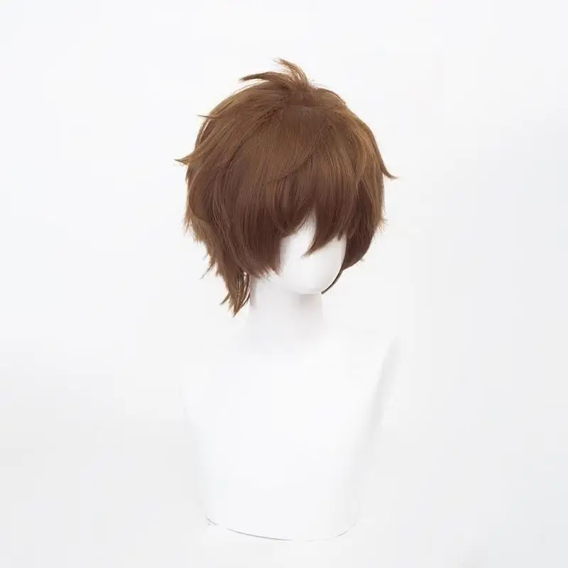 The Lost Tomb Wu Xie cosplaypruik - Fluffed Crown Craft & speciaal gemengd bruin volledig hoofdpruik