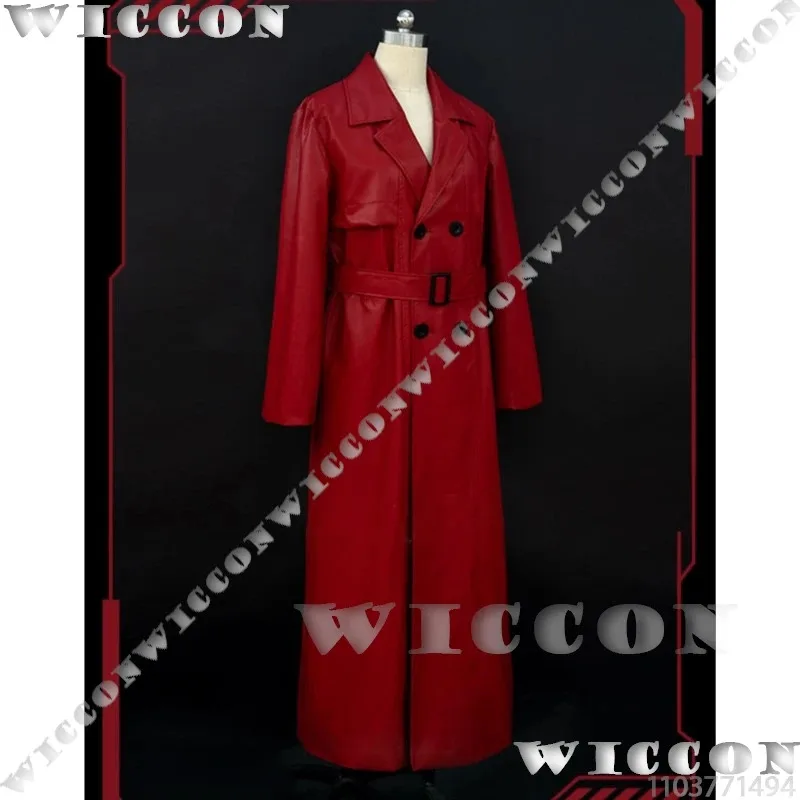 ชุดคอสเพลย์ Mr Scarletella จากเกม Homicipher ตัวละครตัวละครต้านทานที่ลึกลับ ชุดคอสเพลย์ วิกผม เสื้อโค้ทกันฝนสีแดง สำหรับผู้หญิงและผู้ชาย ชุดคอสเพลย์ฮาโลวีนแบบสั่งทำพิเศษ 3,k8