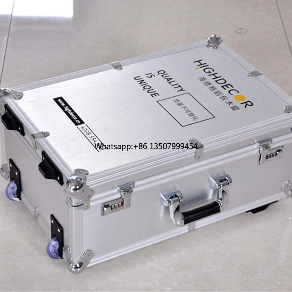 

Rolling Reinforce Wheeled Aluminum Case Customized Car Equipment Trolley Toolbox with Tools