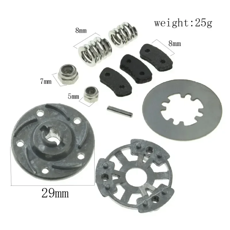 

Metal Slipper Clutch Rebuild Kit Slipper Pressure Plate & Hub 5552X 5556 for TRXS Slash 4X4 Rustler Bandit Jato Upgrade Parts