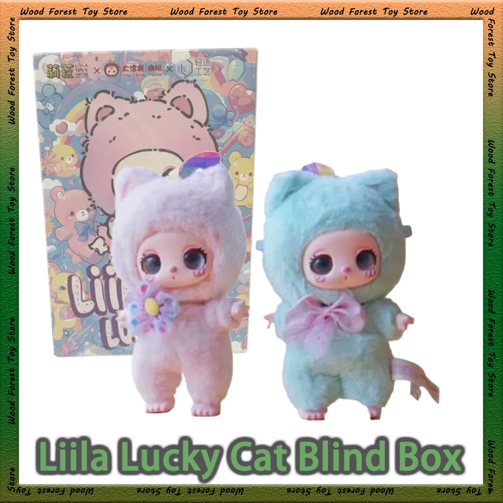 Liila Lucky Cat Blind Box Garage Kit Fashionable Toys Cartoon Doll Kawaii Kids Toys Cured Lilia Mystery Box Kids Birthday Gifts