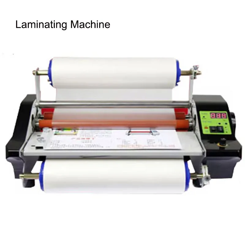 Paper Laminating Machine Hot Laminator Self-adhesive Crystal Label Cold Lamination Photo Book Laminating Machine FM360S