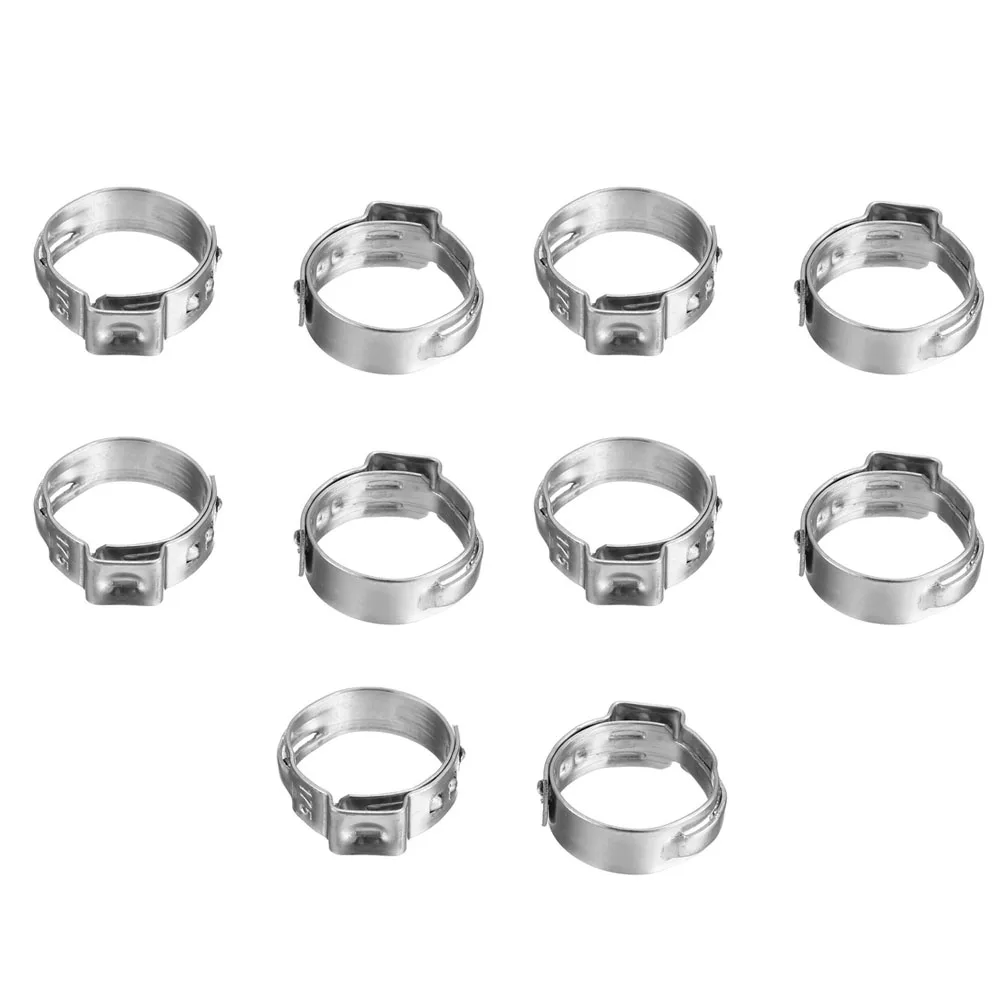 360 Stepless Hose Clamps Stainless Steel Crimp Fittings Concentrated Clamping Force Thermal Expansion Compensation