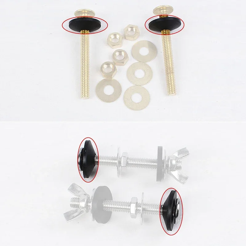 المطاط مخروطي خزان المياه المسمار ، حشيات ختم المرحاض ، مسامير تحت قفل ، غطاء مقعد تحديد ، مكافحة تسرب ، إصلاح الحمام ، M6 ، M8 ، 10 قطعة لكل مجموعة #5