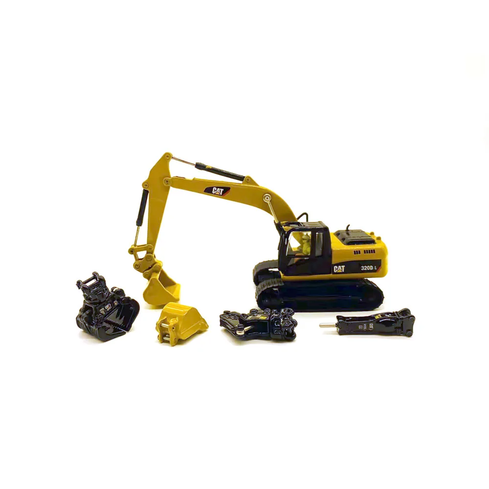 

DM-85652 1:87 320D L Hydraulic Excavator with multiple work tools - Collectible Construction Machinery Toy Boy's Birthday Gift