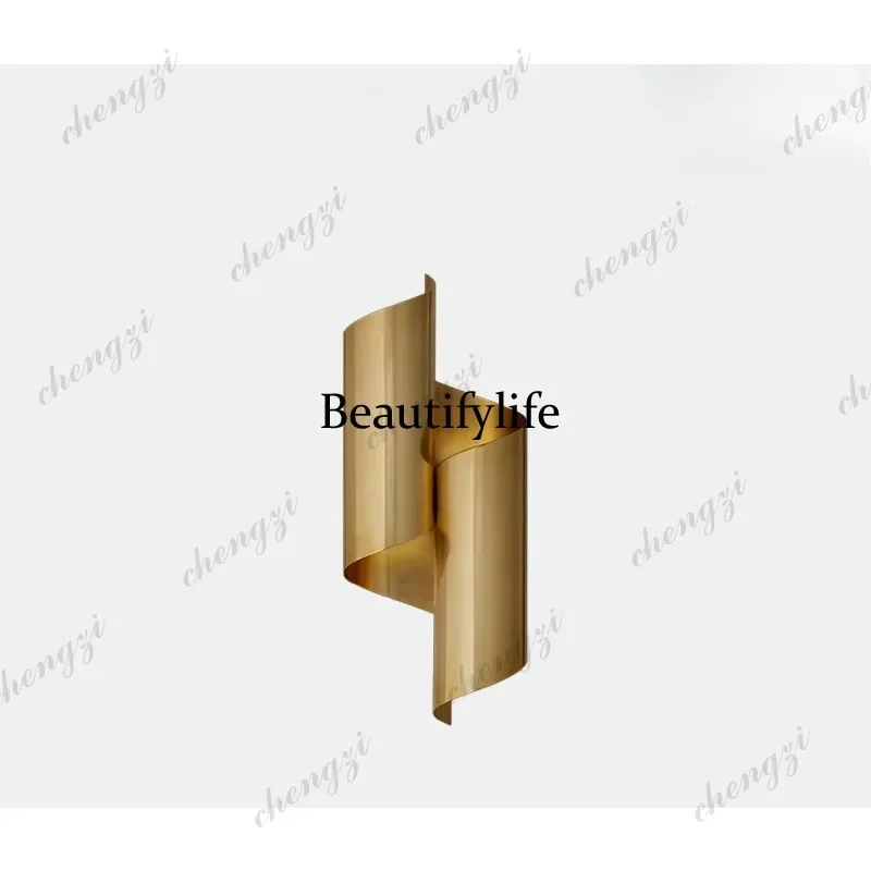 9344 North American bedroom full copper wall lamp American retro designer creative wall lamp