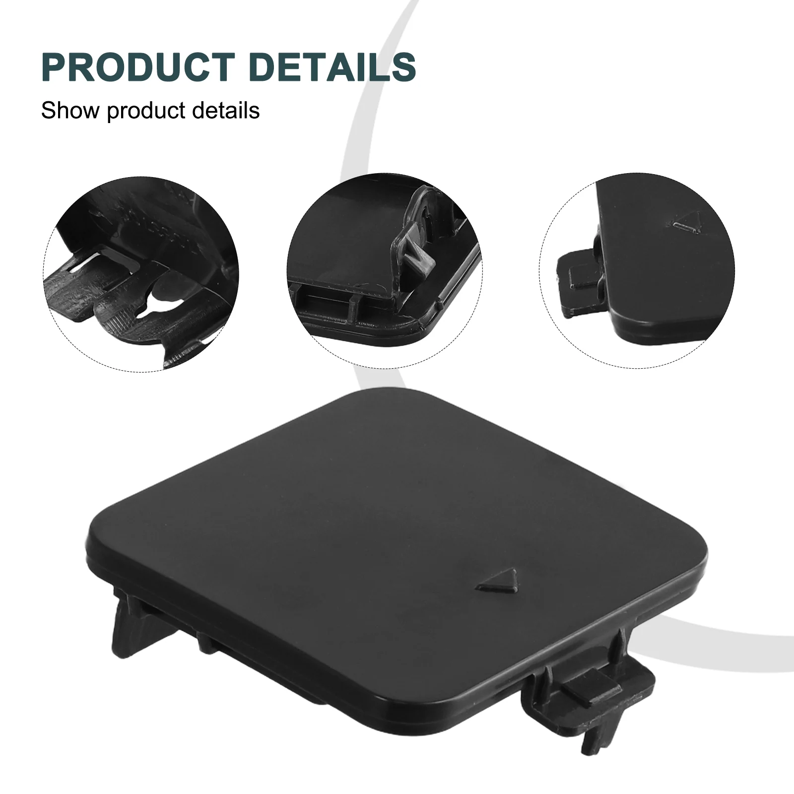 Front Bumper Tow Hook Cap Cover For BMW Pre-LCI 04-07 E60 E61 5 Series X3 03-10 Tow Eye Cap Trailer Traction Cover Clamshell