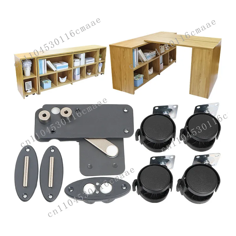 L Shape Heavy Duty Rotating Desk Hinge Multifunctional Folding Extension Table Cabinet Connect Bracket for Home Office Loft RV