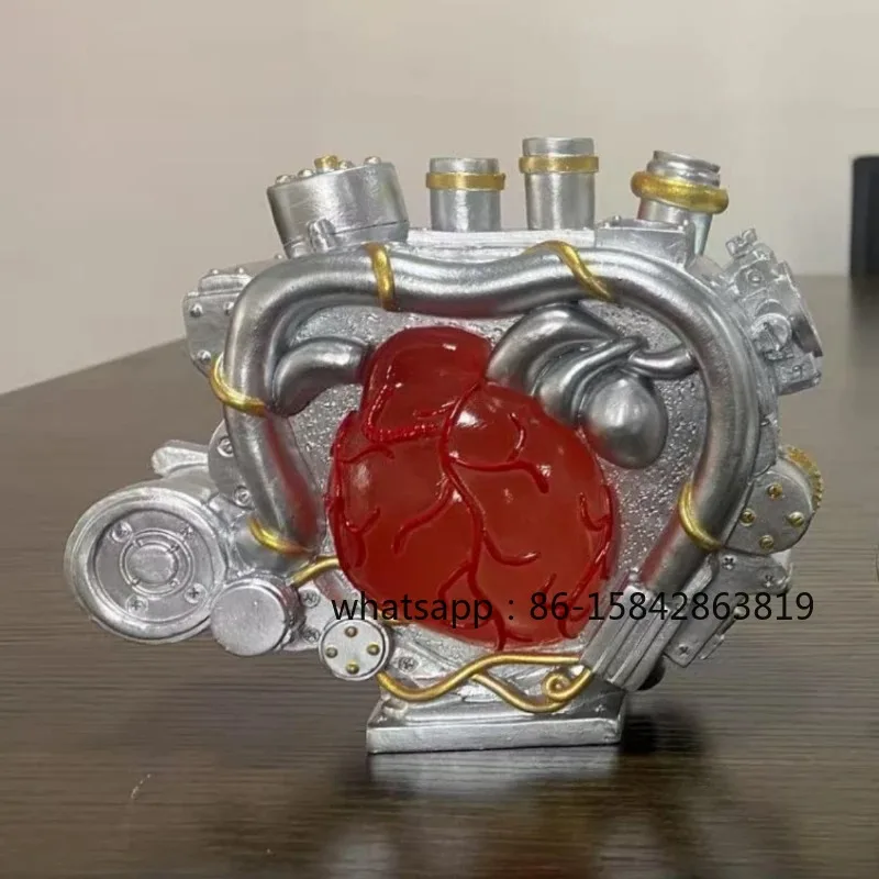 New Heart Engine Ornaments Heart Engine Home Decoration Resin Process Ornaments