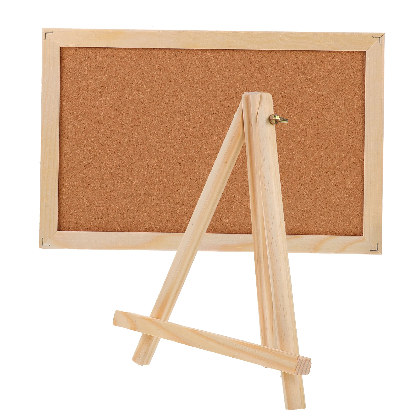 

Wooden Frame Double Cork Bulletin Board Sided Cork Display Wall Memo Photo Bulletin Board for Office Home Classroom