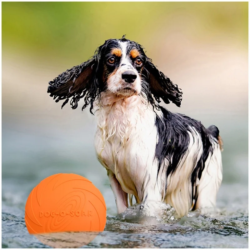Interactive Silicone Flying Saucer Toy for Dogs And Cats Chew Resistant Flying Disc Pet Game Perfect for Puppy Training Fun image 5
