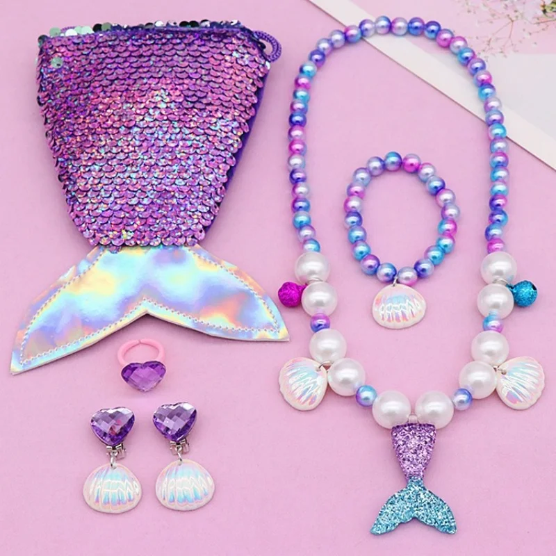 Princess Costume Set for Girls, Princess Halloween Accessories with Sequin Cape for Kids,Girls Halloween Costume