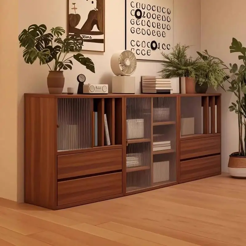 Wooden Living Room Cabinets Bookcase Storage Apartments Living Room Cabinets Sideboards Wall Armoire De Rangement Furniture Home