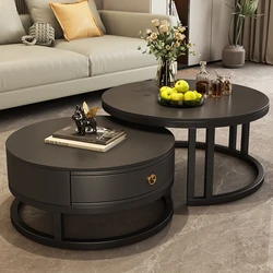 Nordic Corner Coffee Tables For Living Room Glass Dressing Center Coffee Table Salon Simple Mesa Auxiliar Design Furniture ZT