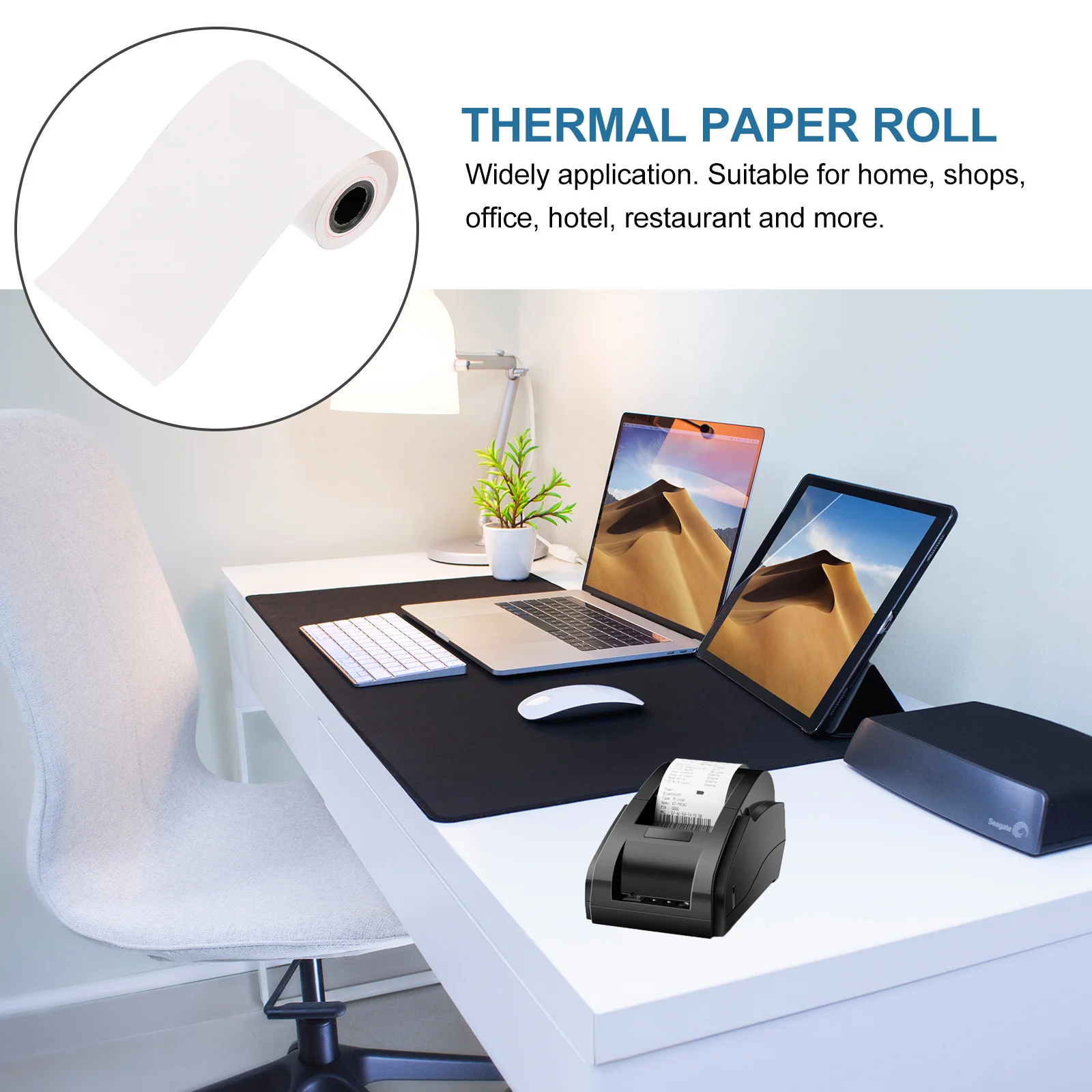 

10pcs View Tester Rolls Premium Thermal Paper For Pos Printer Smooth Flat Clear Printing Use Office Paper Supply