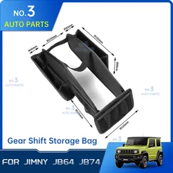 Car Gear Shift Storage Bag Organizer Tray Oxford Cloth For Suzuki Jimny JB64 Sierra JB74W 2019 2022 Interior Accessories