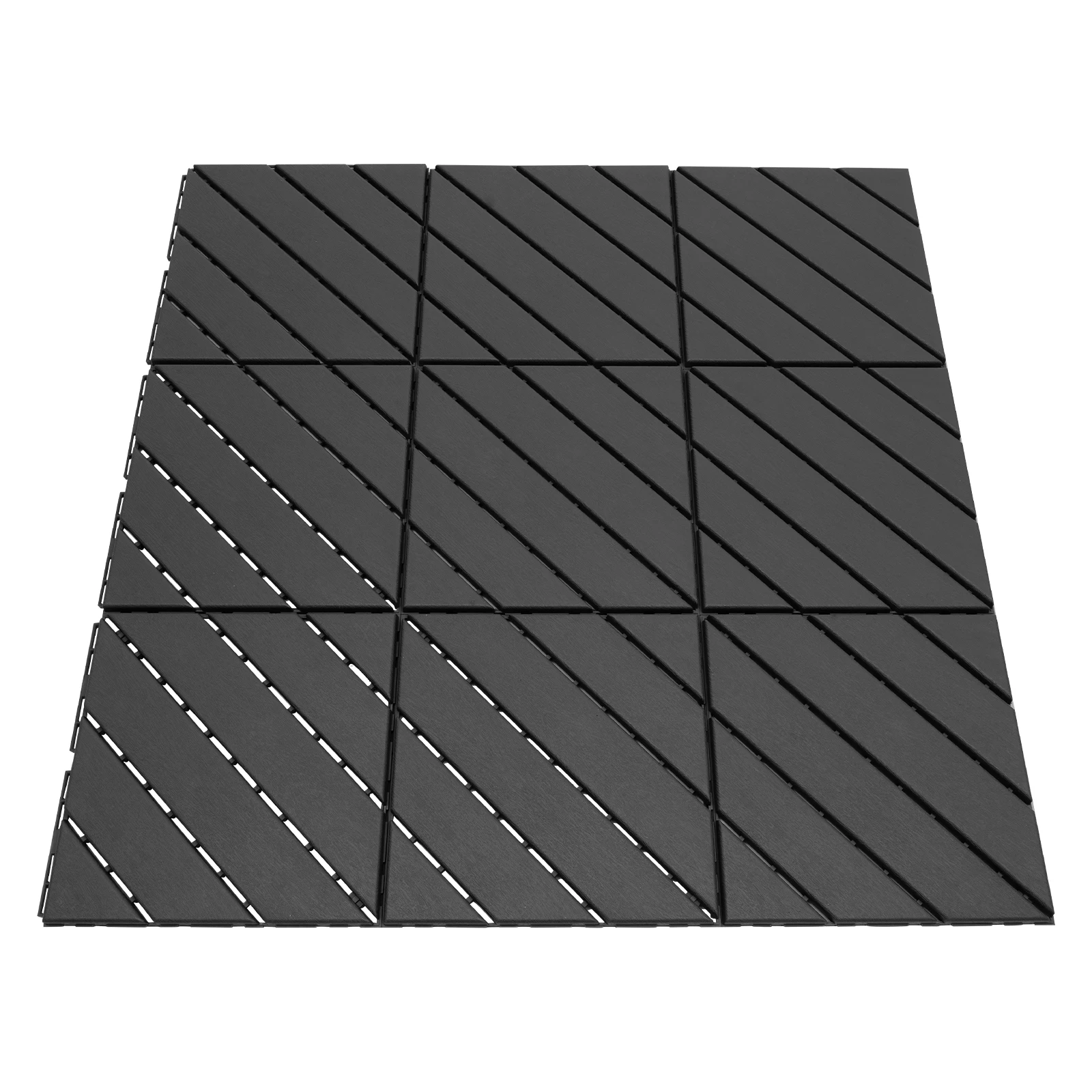 Plastic Interlocking Deck Tiles, 36 Pack Outdoor Patio Flooring, 12