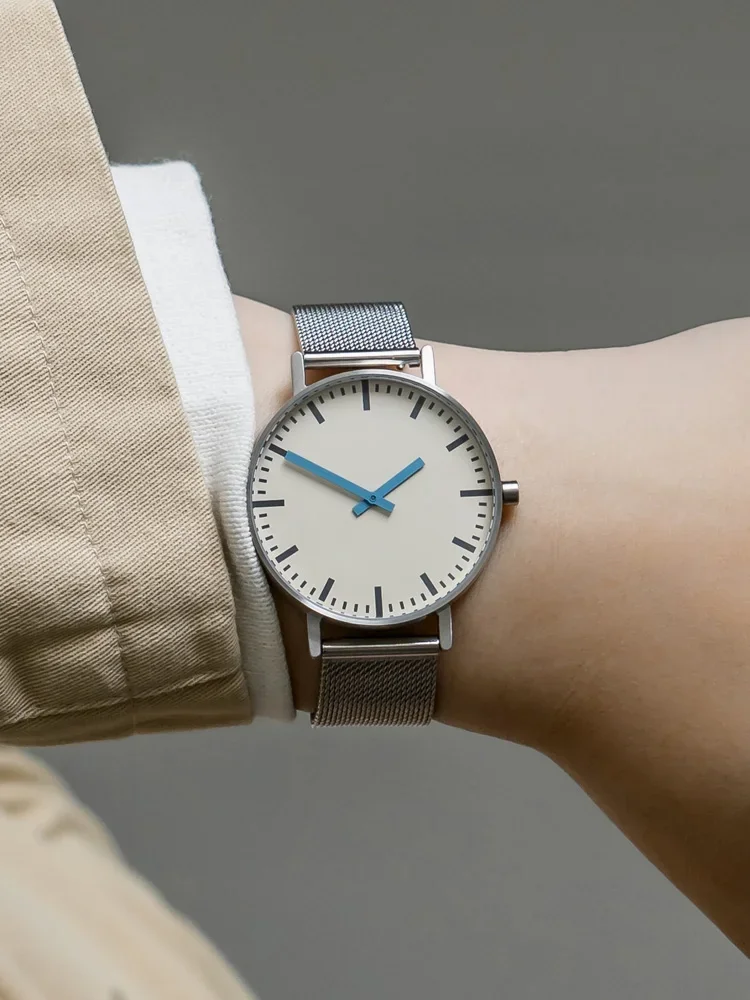 Design Sense Watch B50 Minimalist Milan Steel Belt Silent Men's and Women's Waterproof Stainless Steel Watch