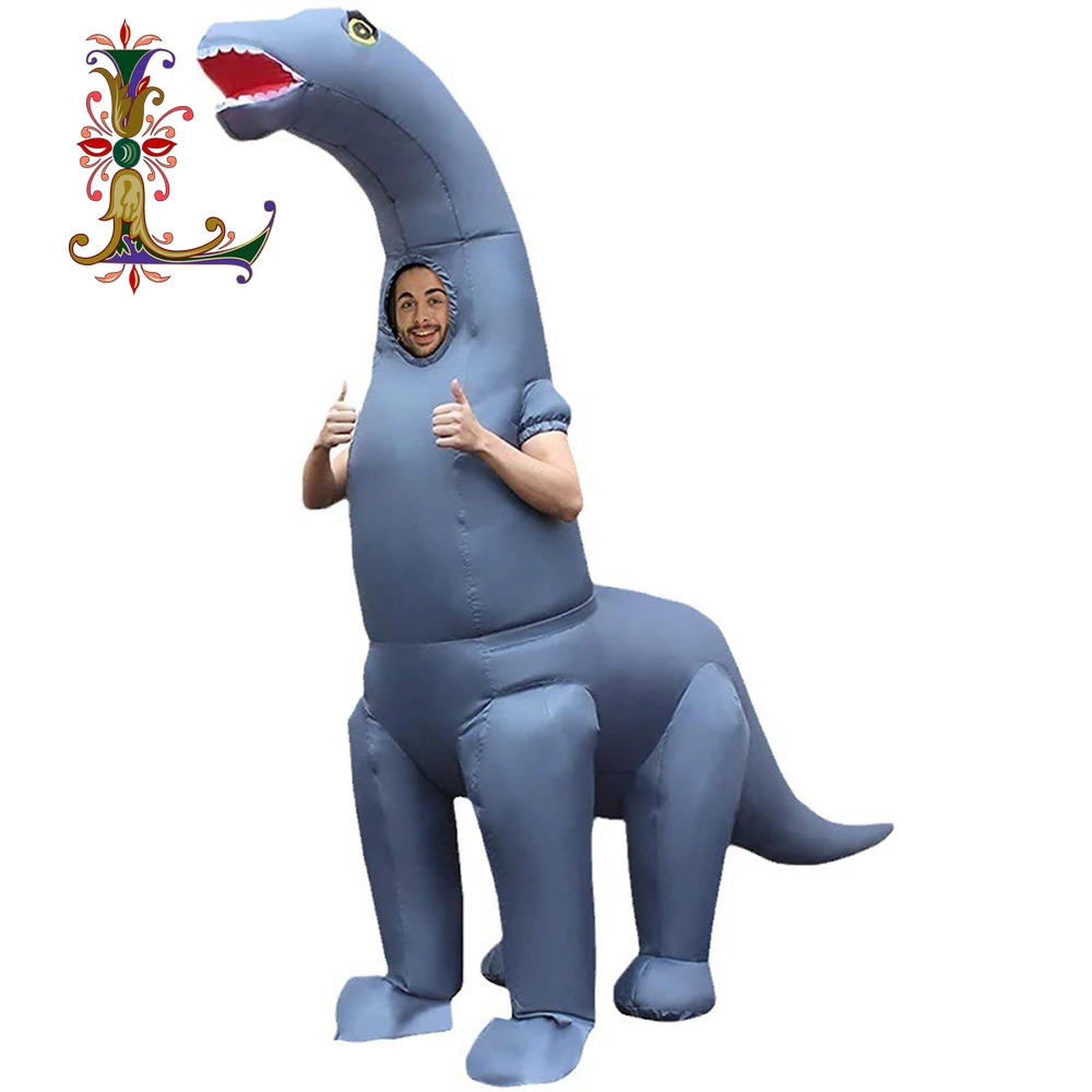 

Надувной костюм брахиозавра для зоопарка, парадов, мультяшный костюм-кукла, одежда для сценических выступлений, реквизит для косплея животных