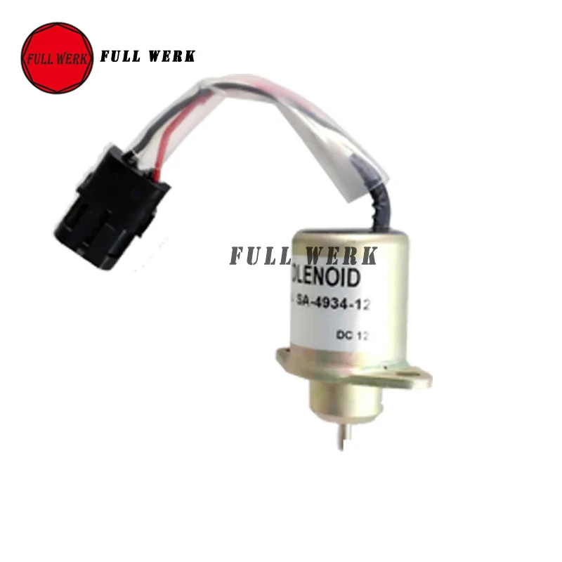 

1pc DC 12V Fuel Shutdown Solenoid Valve SA-4934-12 2848A279 2848A275 2848A271 1457906 for PERKINS 12V