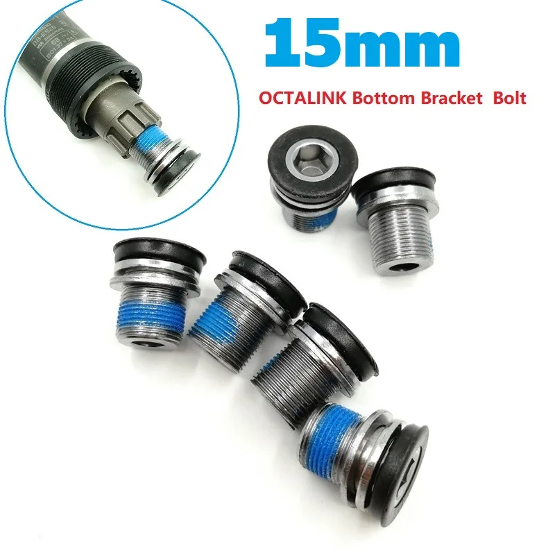 Bike 15mm OCTALINK Bottom Bracket Screw Bicycle Crank Bolt Spline Bottom Bracket Axis Screw Accessories For ES25 ES300