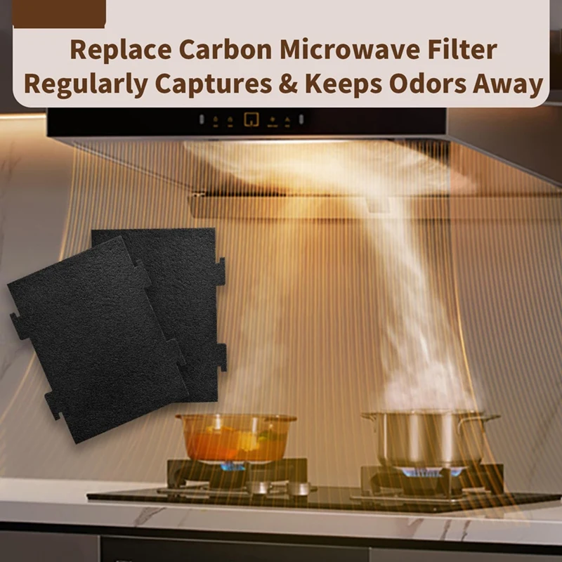 【Berserkk】Paquete de 6 filtros de carbón activado de repuesto para microondas Whirlpool y Kitchenaid sobre la gama KMLS311HS, WML55011