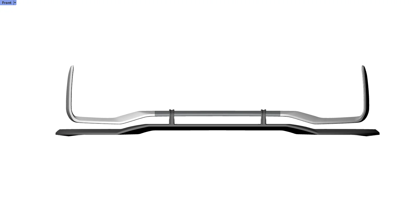 High Temperature Resistance Carbon Fiber Front Bumper Lip for  RSQ8 2021