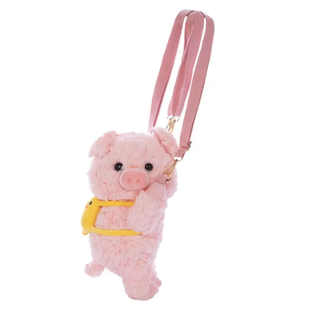 Cute Pig Plush Panda Backpack Fur Soft Animals Raccoon Bag Cartoon Animal Kawaii Capybara Crossbody Bag Students