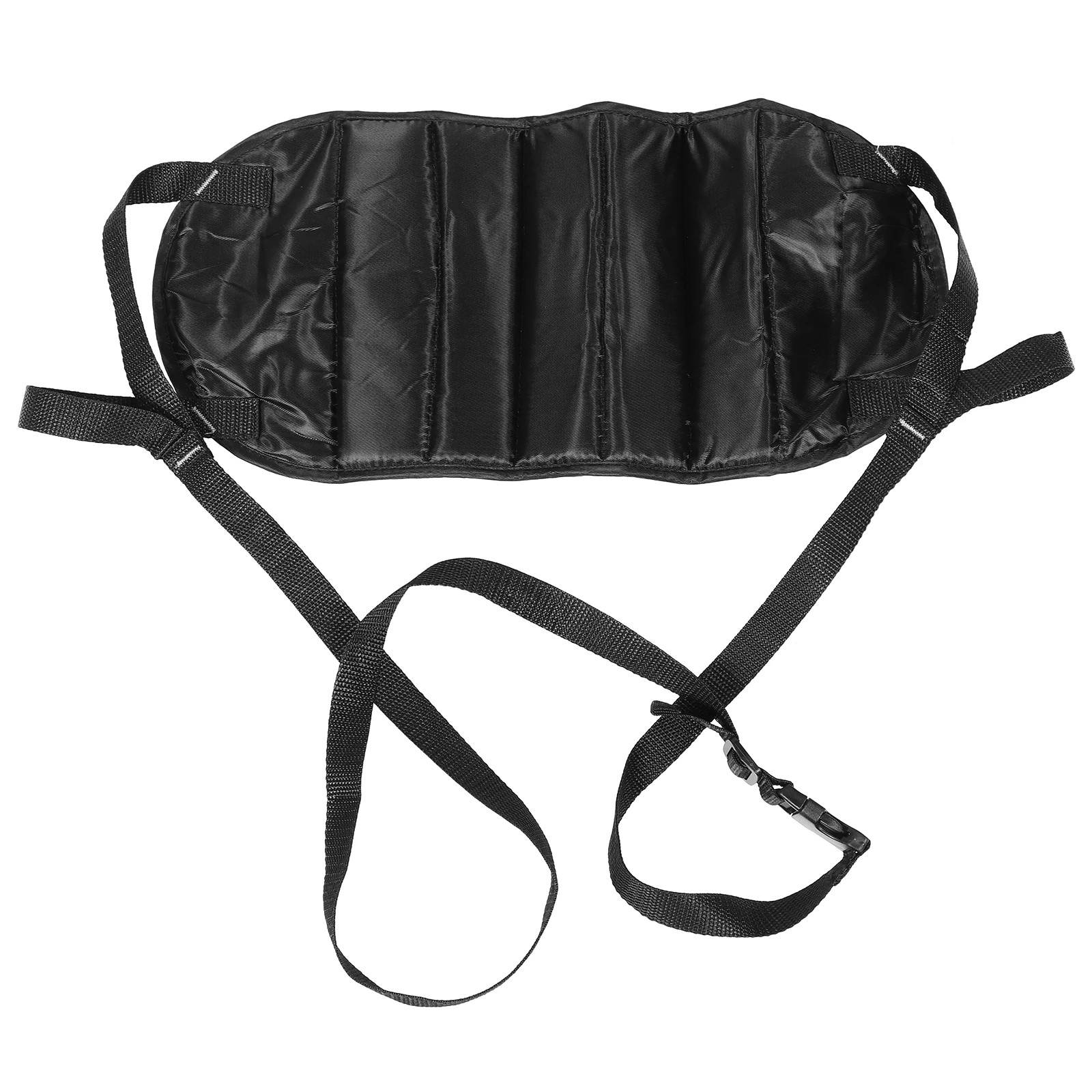 

Airplane Travel Footrest Portable Leg Hammock Black Oxford Cloth Adjustable Height Design Comfortable Use Plane Train Home