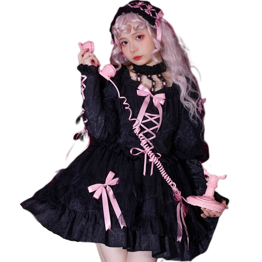 

Gothic Lolita Dress Sexy Women Victorian Princess Party Dress Halloween Cosplay Party Costumes