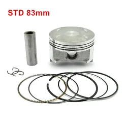 Motorcycle Cylinder Piston Rings Kits Set For Suzuki AN400 Burgman Skywave 400 1999-2006 STD Bore Size 83mm +50 +75 +100