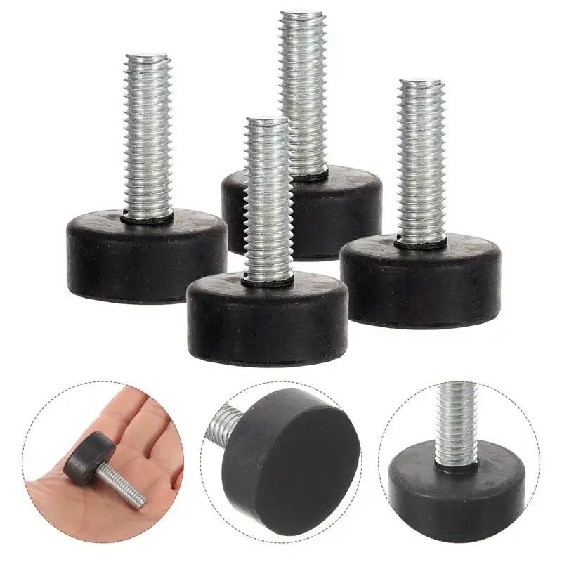 

4pcs Rubber Feet Pad Screw In Rubber Feet Bumpers Heavy Furniture Leg Bumpers Pads for Tables Sofas Furniture Rubber Mount Feet