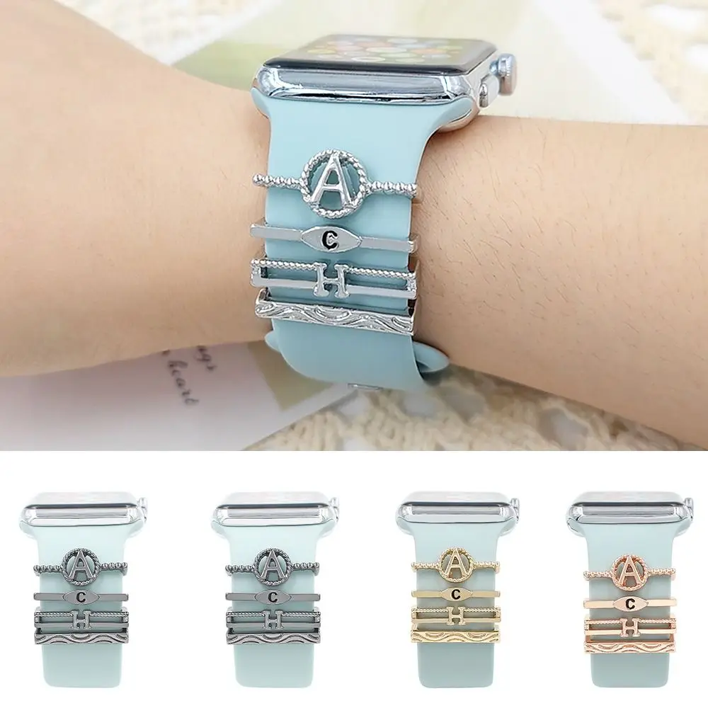 Fashion Metal Watch Band Ornament Diamond Brooch Decorative Ring Bracelet Wristbelt Charms Strap Accessories