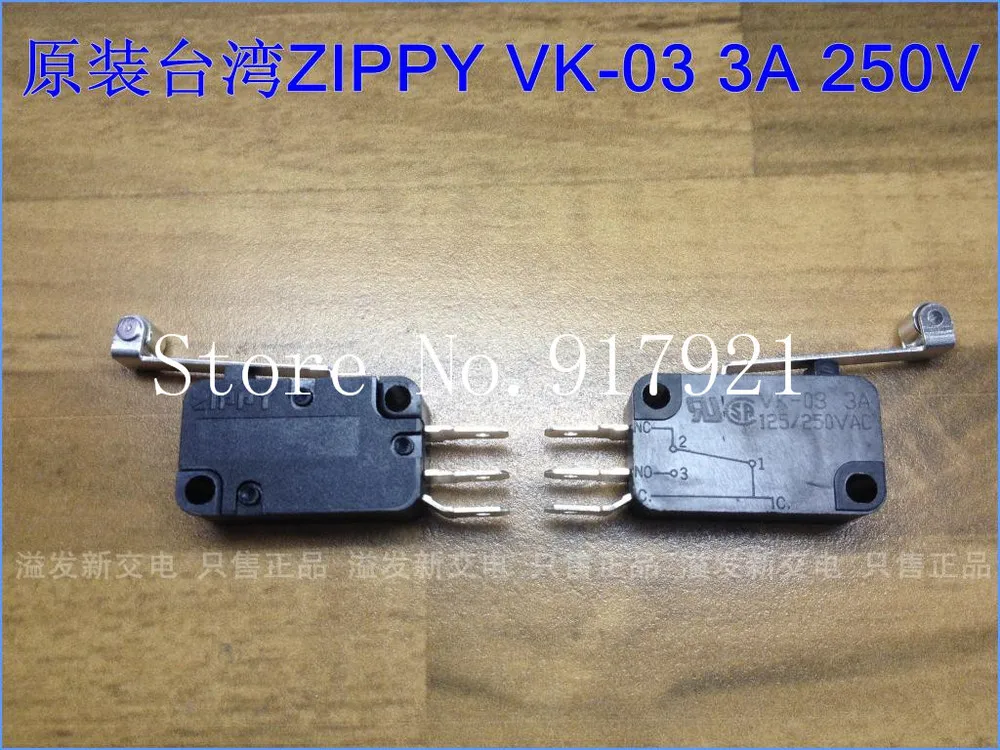 [ZOB] The original Taiwan ZIPPY VK-03 imported long round micro switch / limit / switch 3A250V  --50pcs/lot