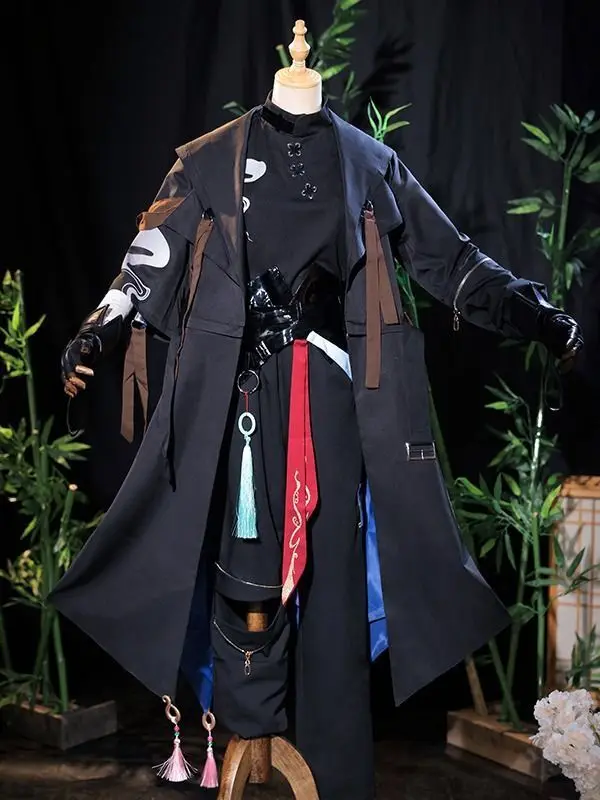 

Genshin Impact Xiao cosplay costume game and anime cosplay casual daily wear clothing men's full set