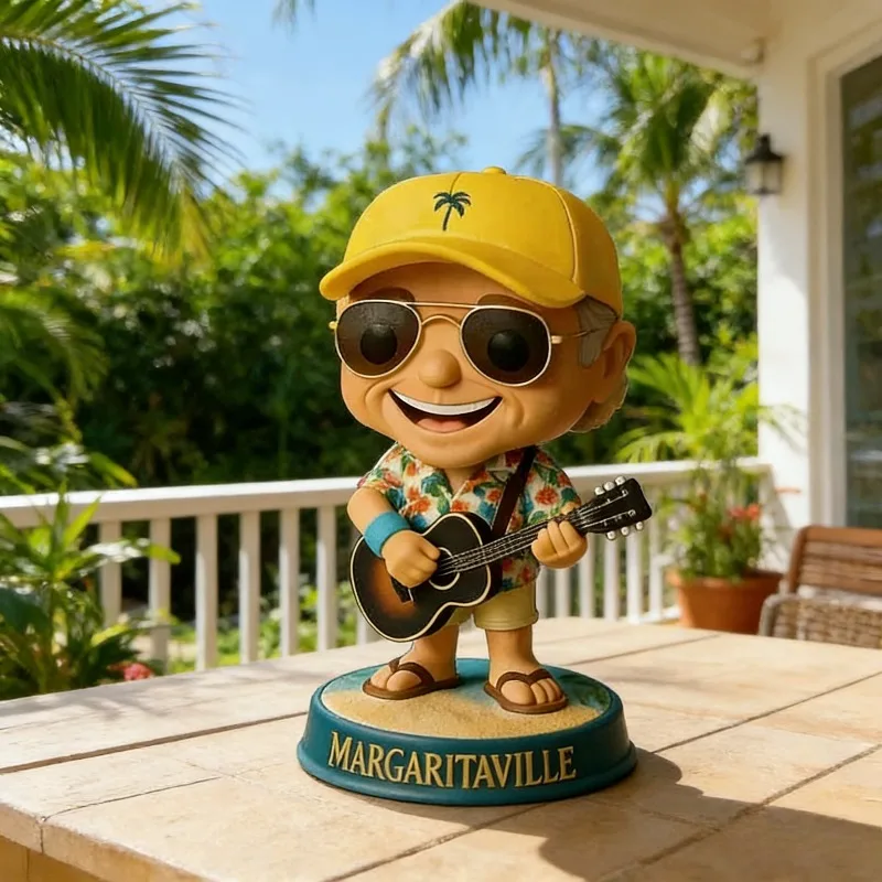 Figura Coleccionable de Jimmy Buffett de Tropical Rock, Adorno para el Hogar de Margaritaville