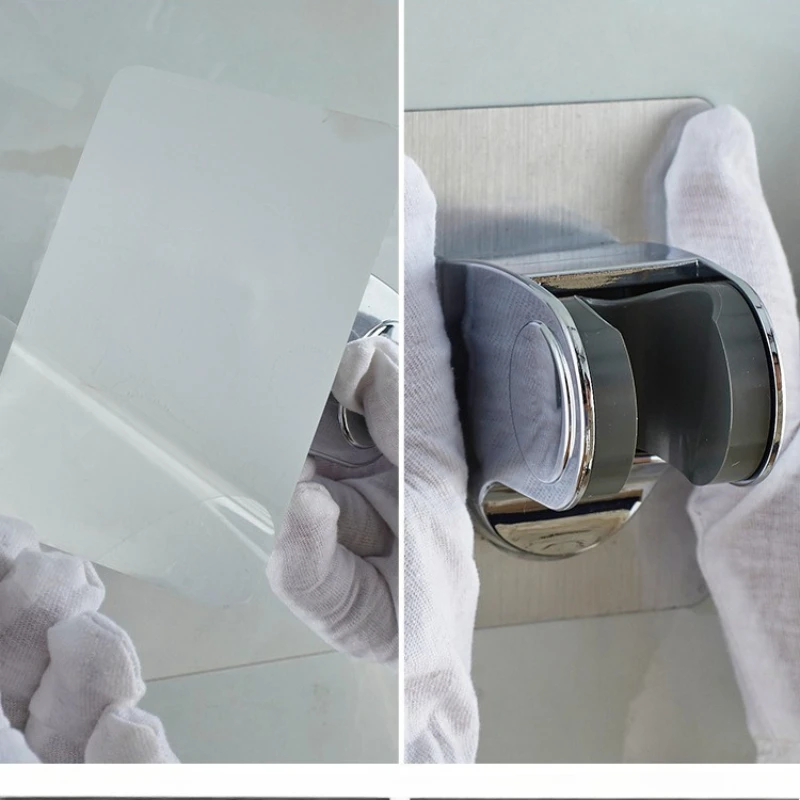 1/2 قطعة قوس الدش لا لكمة هوك لاصق قوي شفط كأس قاعدة ثابتة العالمي دش قوس ملحقات الحمام #3