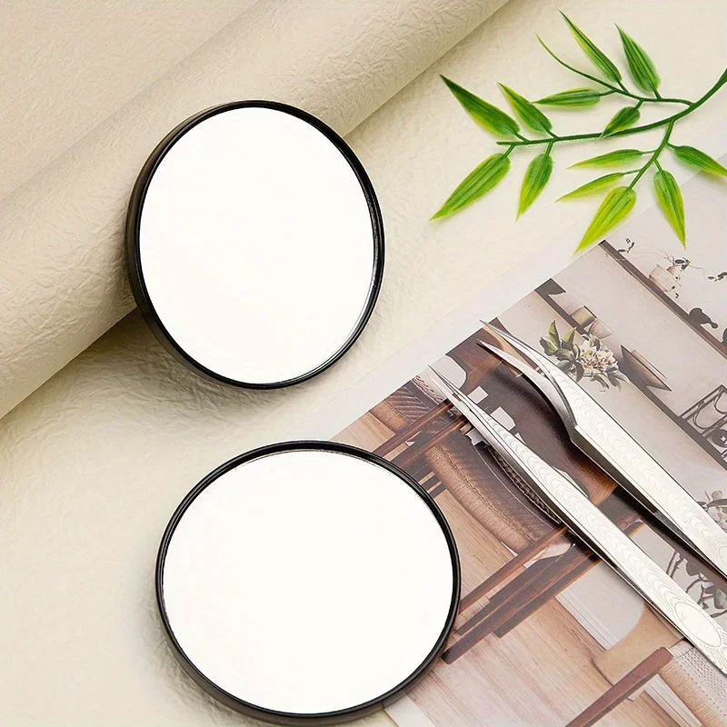 Miroir cosmétique grossissant à ventouse 5X, miroirs ronds muraux portables, cadeau pour fille, miroir de maquillage de voyage, accessoire de salle de bains
