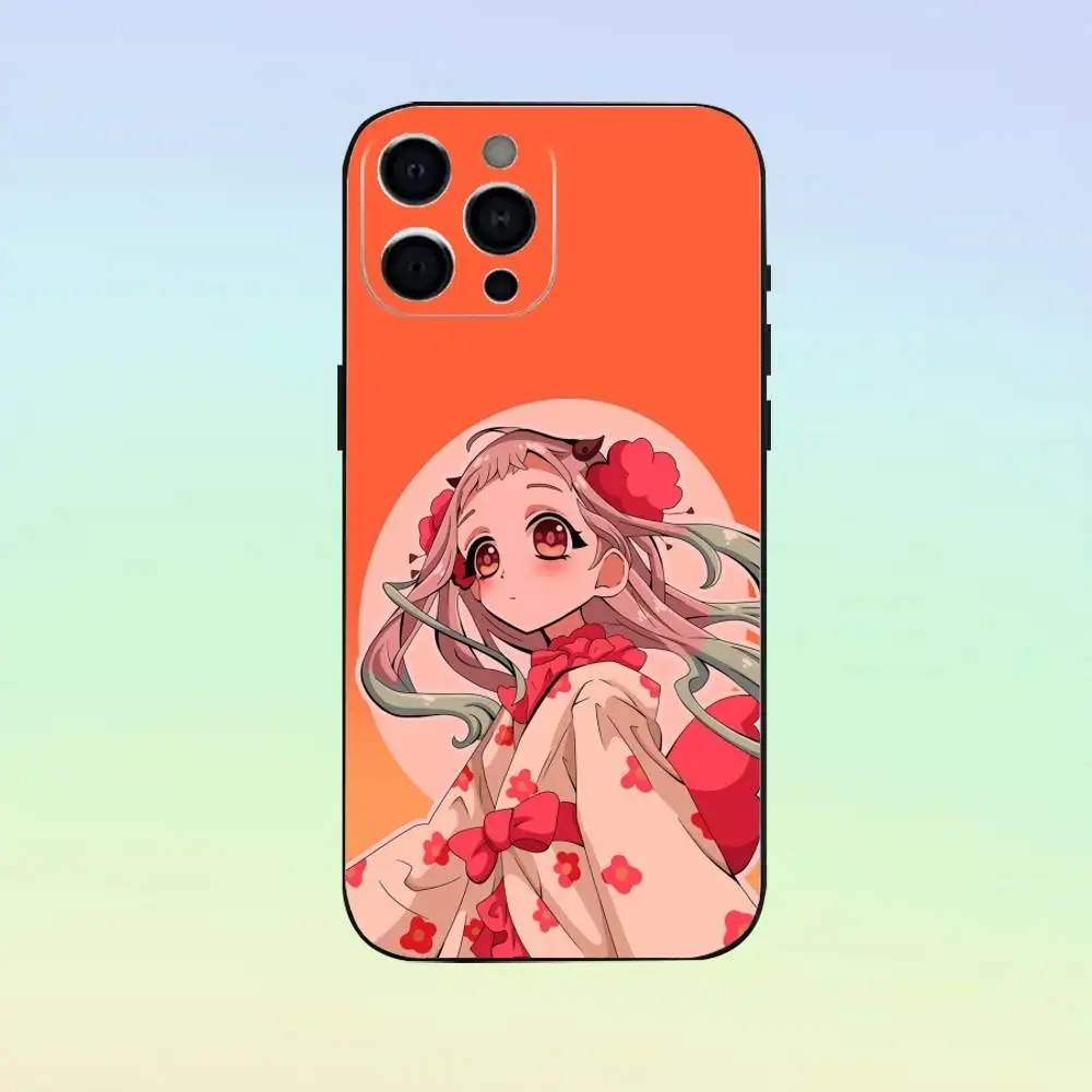 Custodia per telefono Y-yashiro Nene per iPhone 17,16,15,14,13,12,11, cover nera in morbido silicone