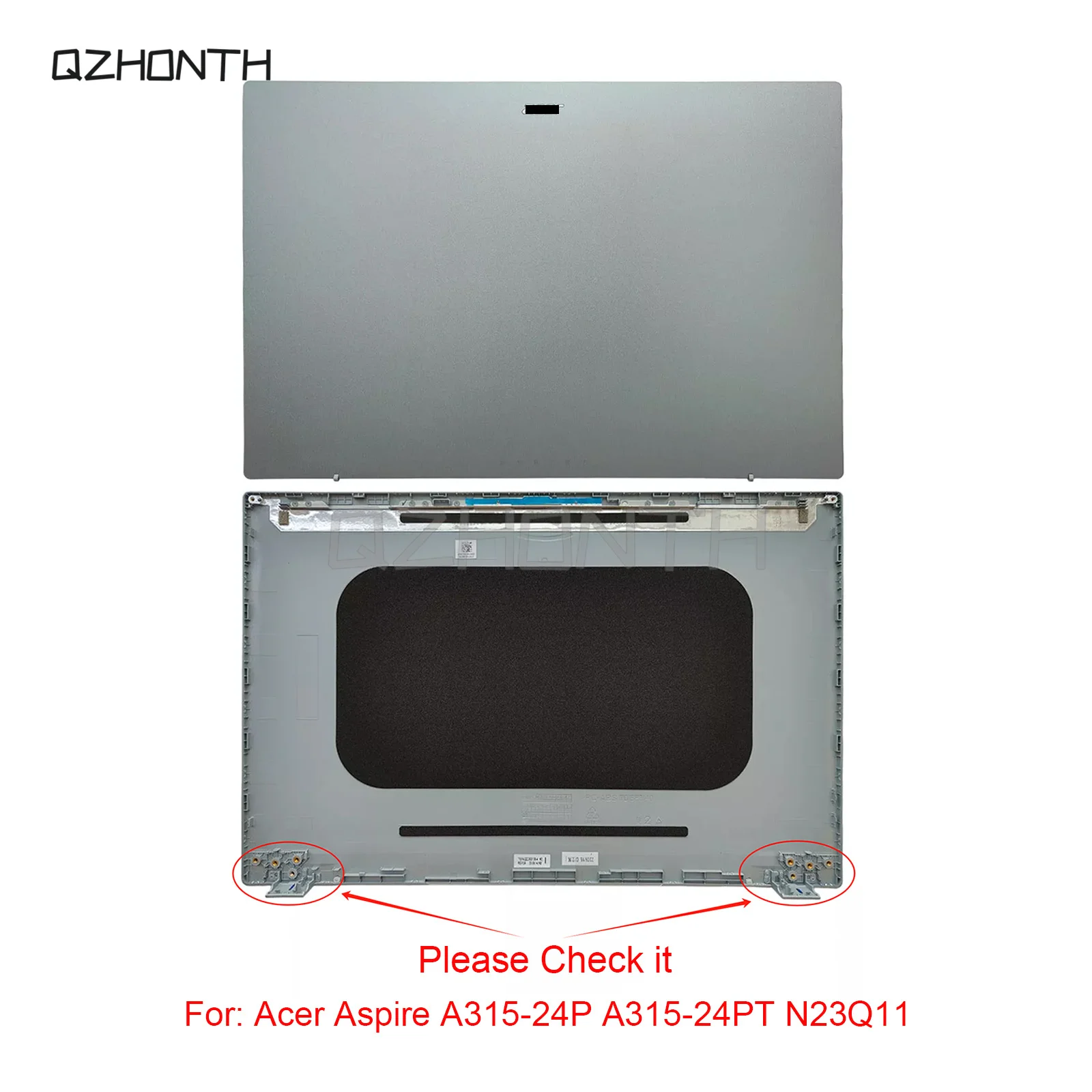 New For Acer Aspire A315-24P A315-24PT N23Q11 LCD Back Cover Top (Silver) 60.KDEN2.002 15.6