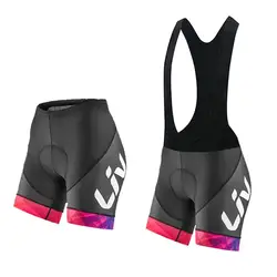 LIV ,Mulheres Calções De Ciclismo Esportes Padrão Apertado Bicicleta Shorts Almofada Gel Mtb Feminino Shorts Equitação Calças