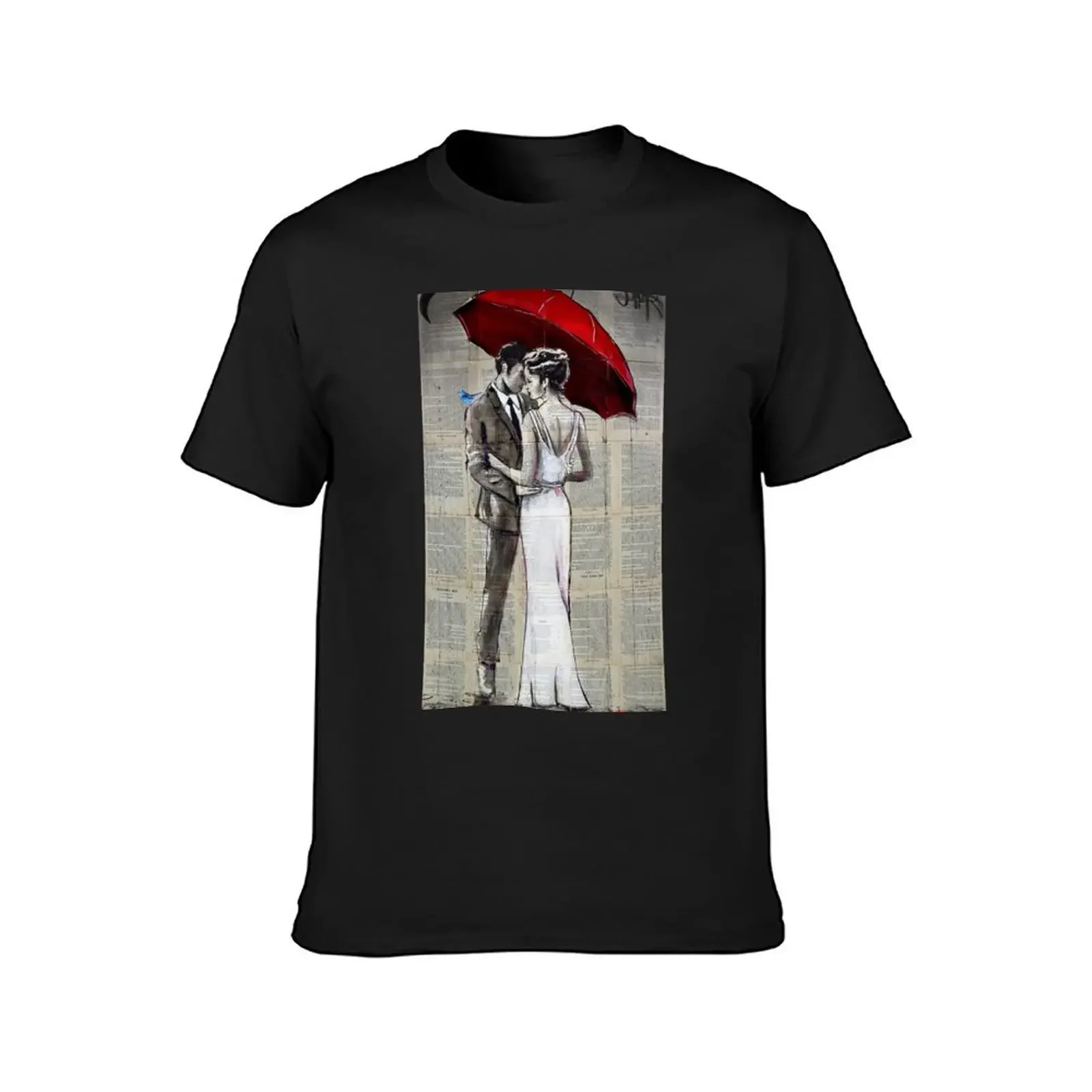 rainy moon T-Shirt graphic t shirt vintage Blouse men clothes