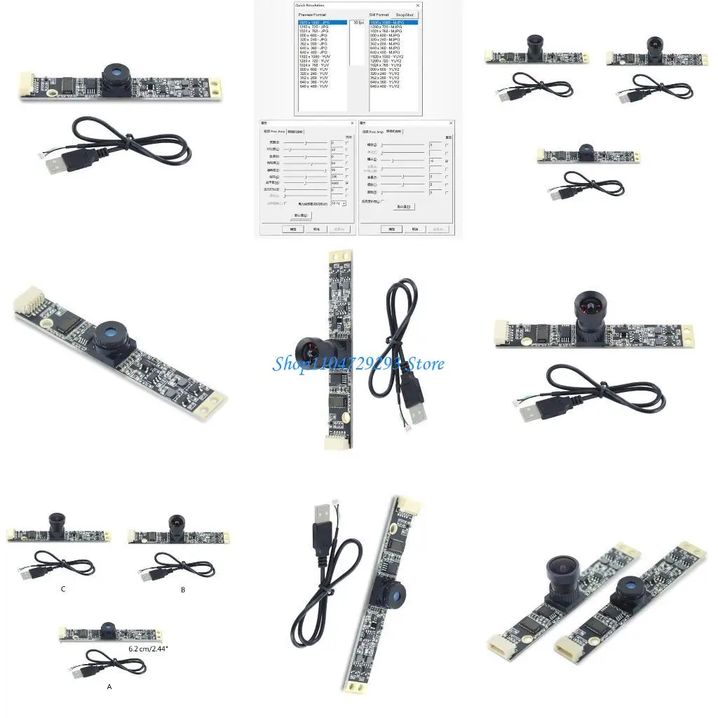y2gd-usb-カメラ-モジュール、画像センサー-2mp-1080p-cmos-usb-カメラ-モジュール、ウェブカメラ-モジュール-76°-100°-163°